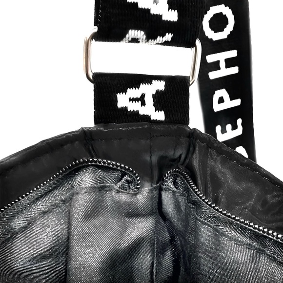 SEPHORA Black & White Nylon Puffer Tote - Crossbody BagㅣEUCㅣLarge - Picture 4 of 10